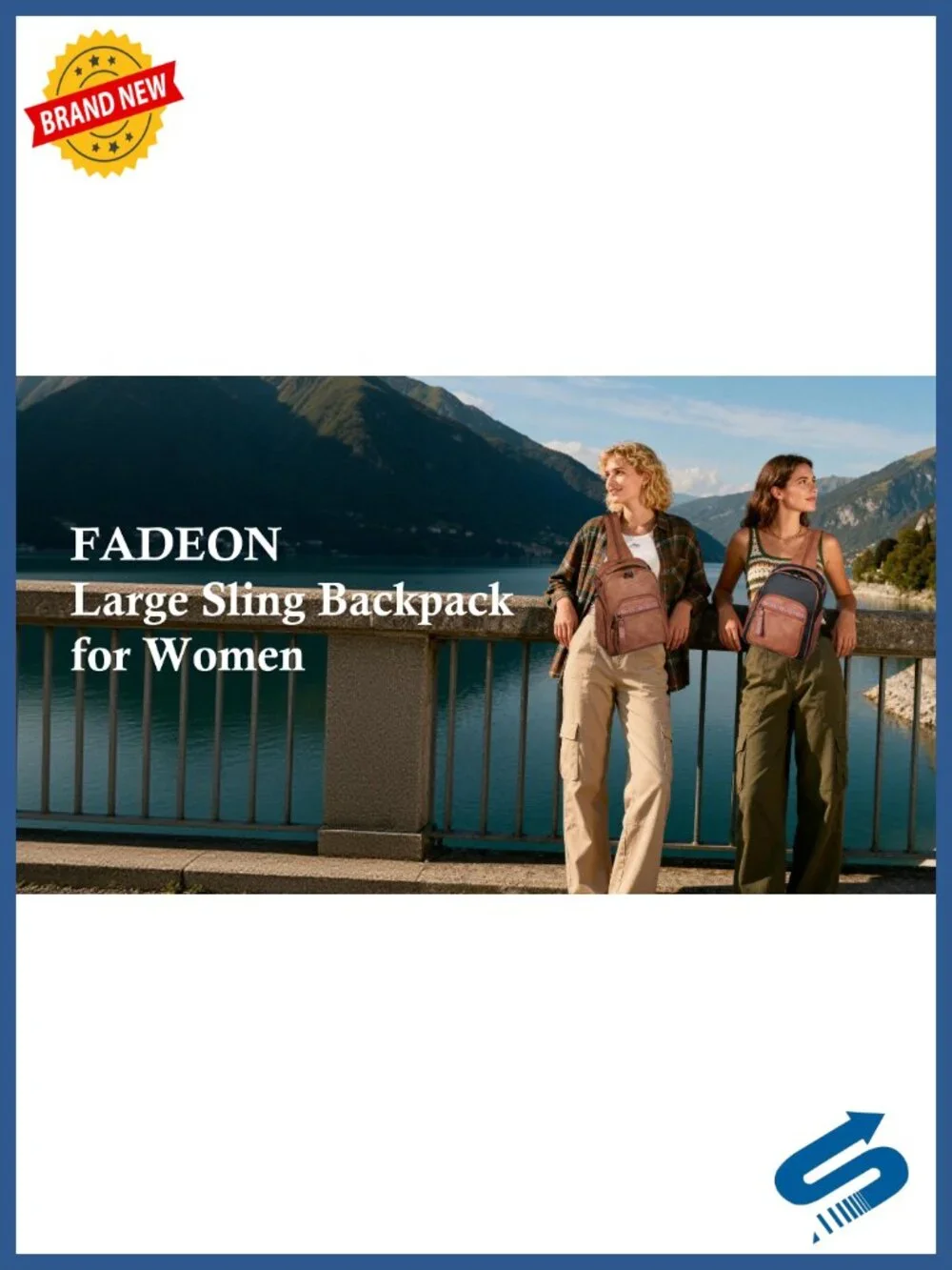 Large Convertible Sling Backpack Crossbody Purse 11L Anti Theft Travel Daypack